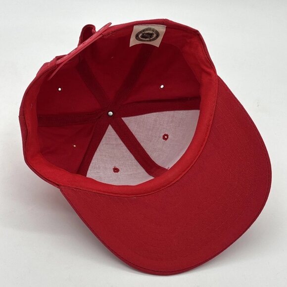 Vintage Calgary Flames SnapBack Hat Triangle Design Logo Wool Blend Cap 80s NHL - Picture 8 of 11